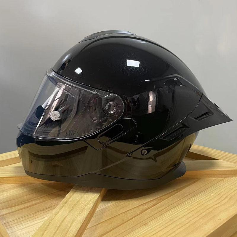 Casco integrale per casco da motociclista di sicurezza ABS personalizzato con coda grande